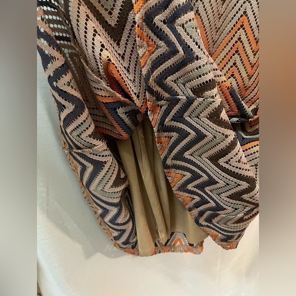 🔴Sharagano size 6 chevron knit summer midi summer spring dress - Picture 5 of 10